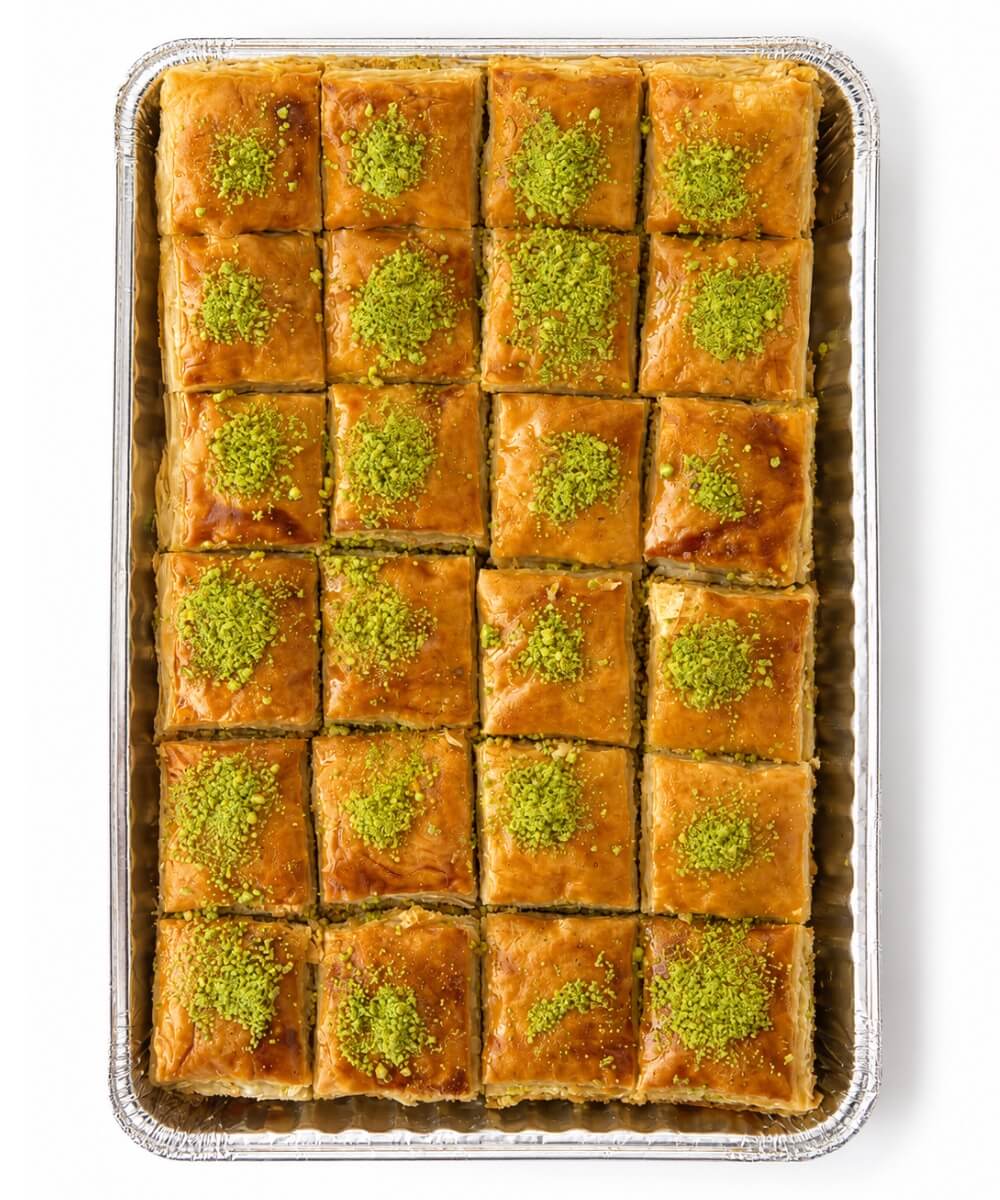 Persian Baklava Medium Persian Pistachio Baklava - Medium Tray - Image 1