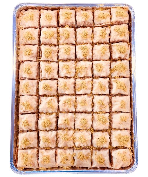 Square Pistachio Baklava - Large Tray - Image 1