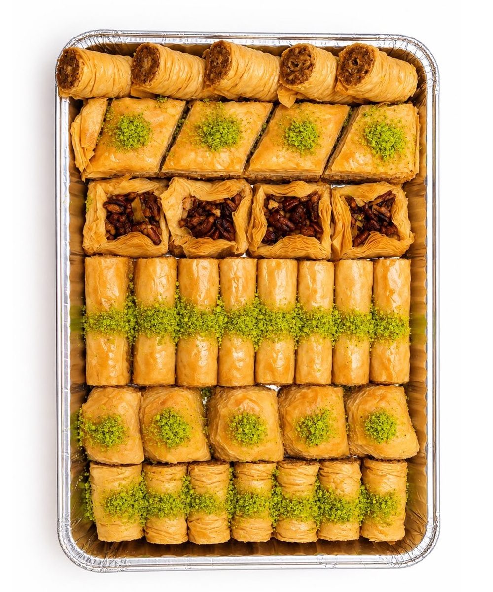 Shah Assorted Medium Shah Assorted Baklava - Medium Tray - Image 1
