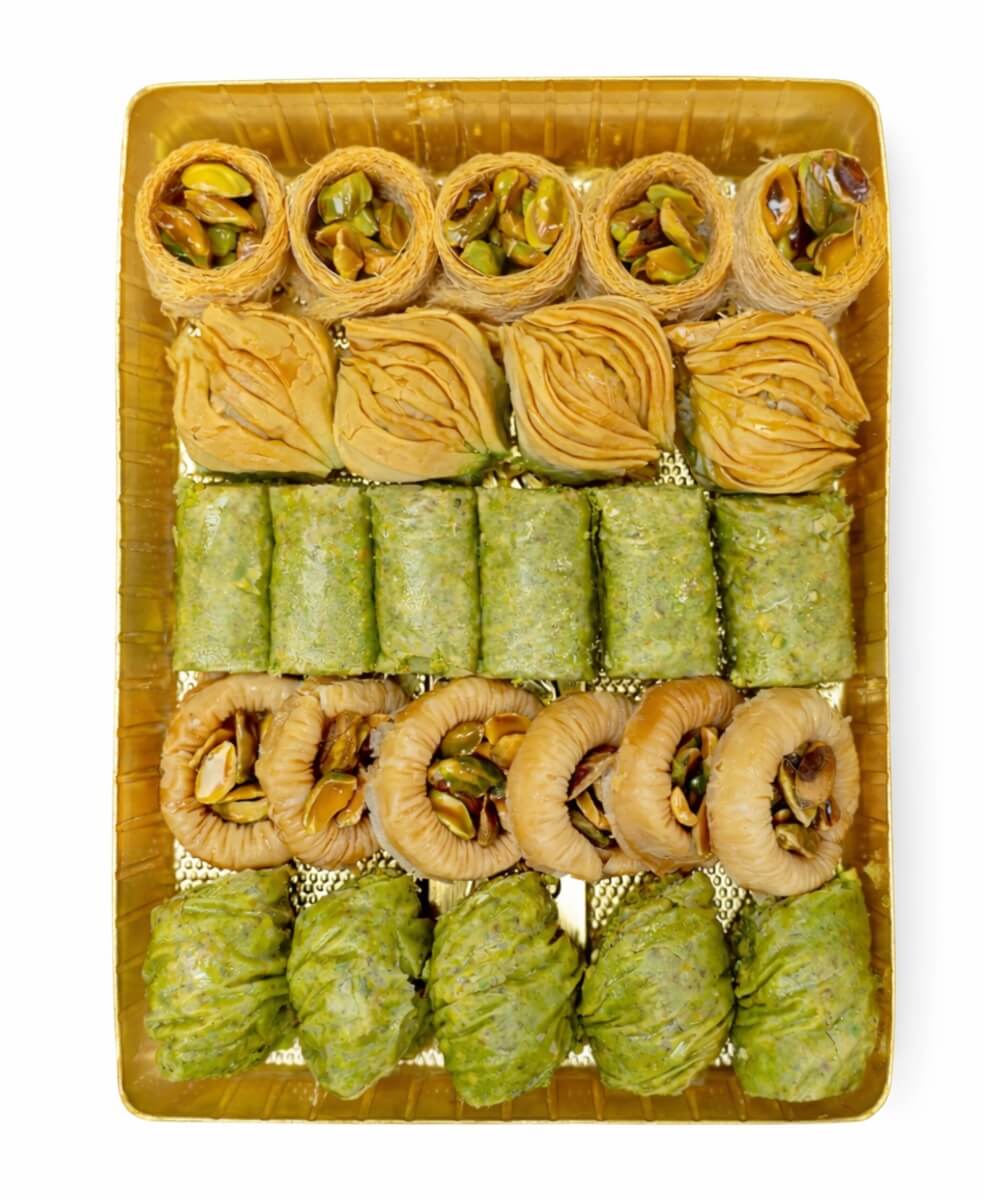Turkish Picture 3 Turkish Assorted Baklava - Small Tray - Image 1